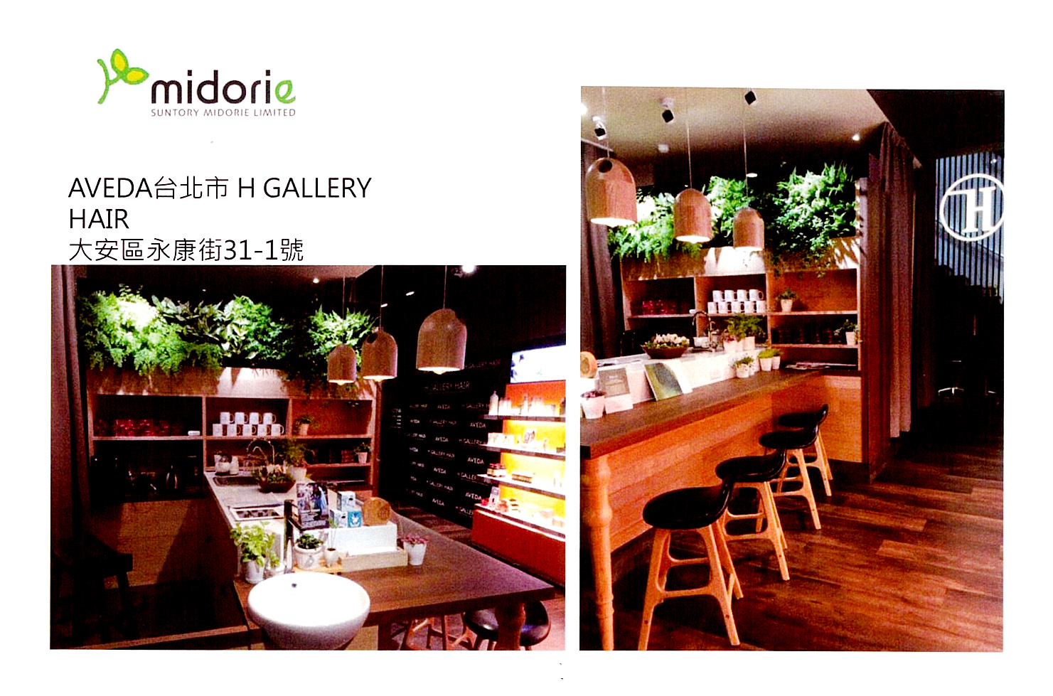 AVEDA台北市H GALLERY HAIR